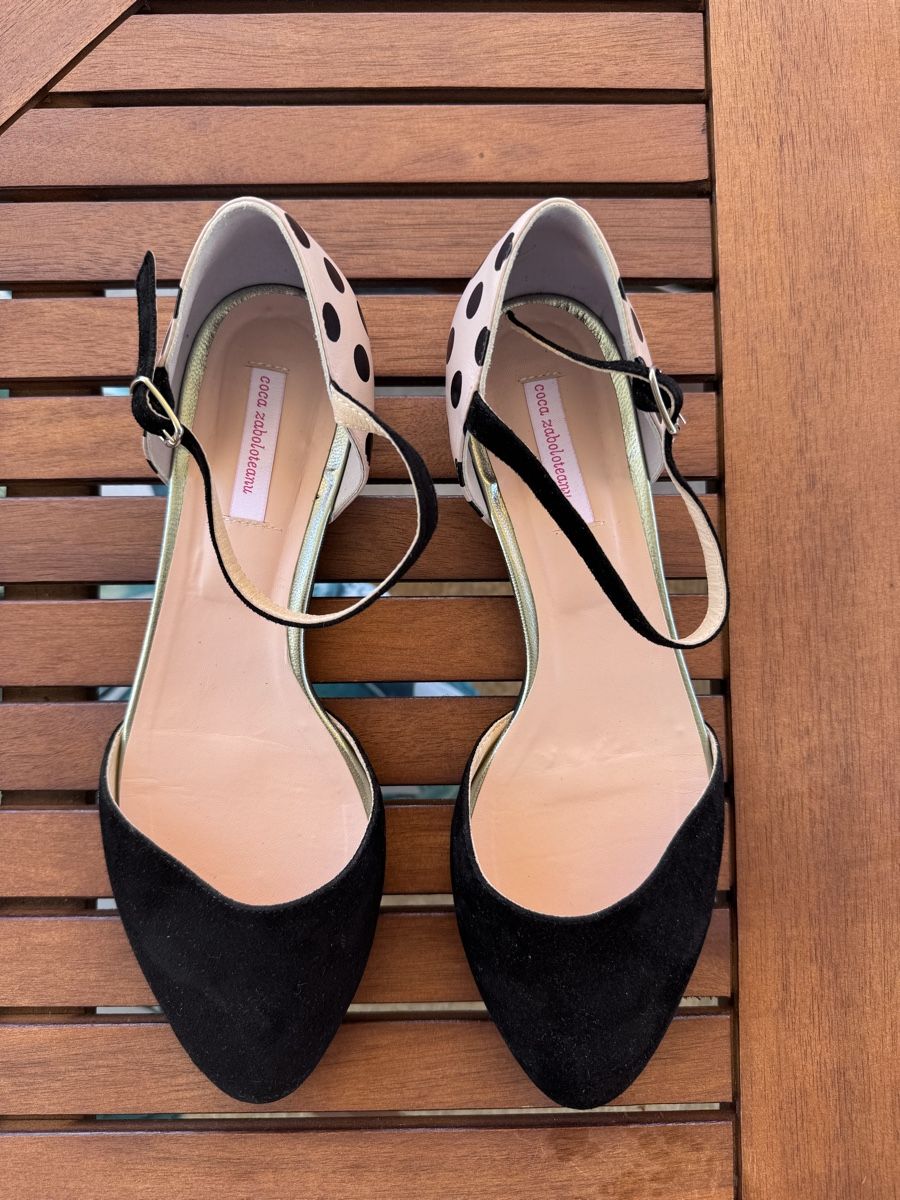 Scarpe da donna: Ballerinas with ankle strap polka dot size 39 used – Usato da Zürich venduto da lui_ns5h 1