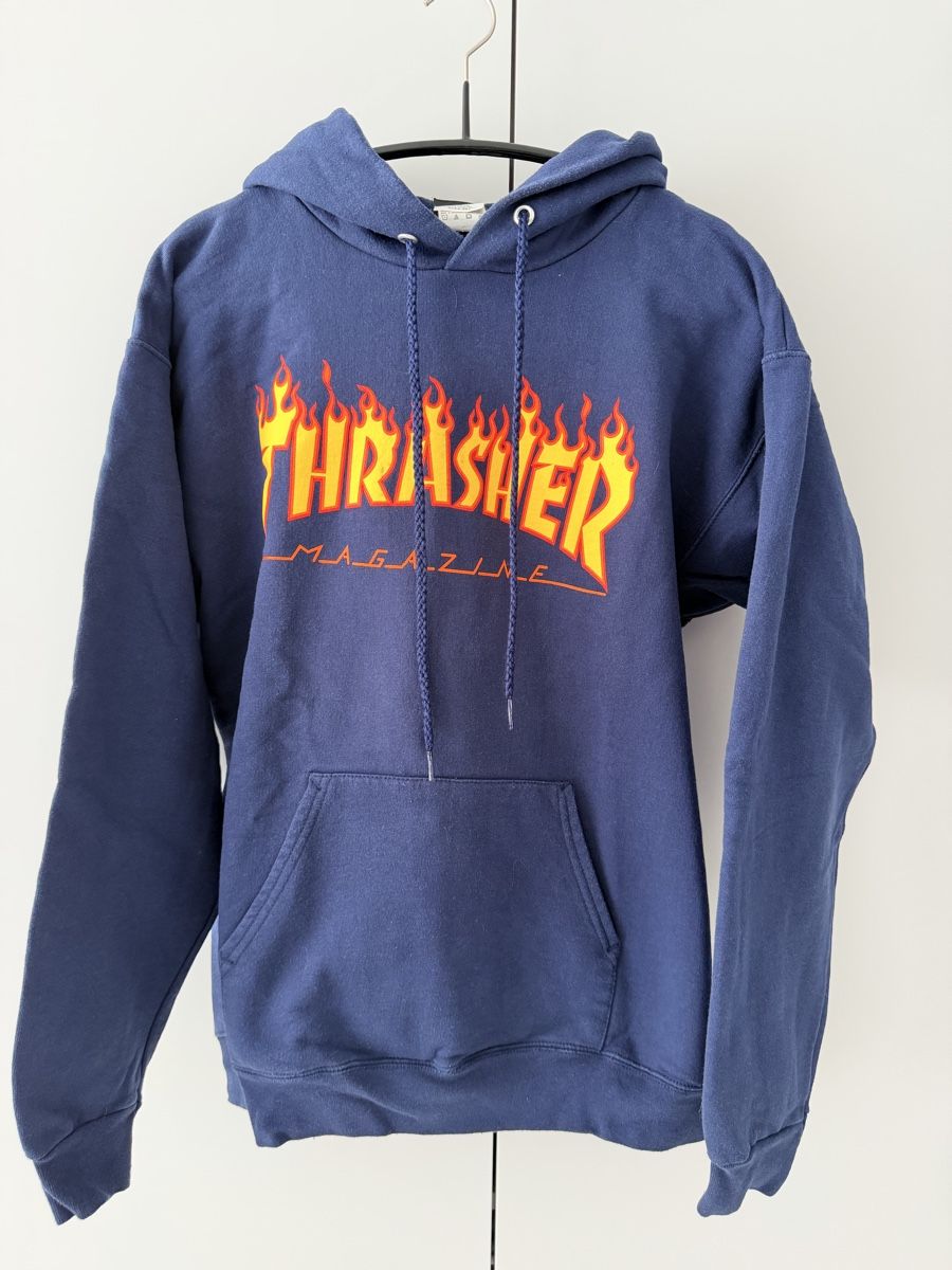 Maglioni & Felpe: Thrasher Kapuzenpulli Gr. S Navy – Nuovo (secondo la descrizione) da Zumikon venduto da DesignDeluxe
