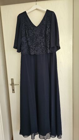 Elegantes  Cocktailkleid – Dunkelblau – Gr. 44 – Wie neu