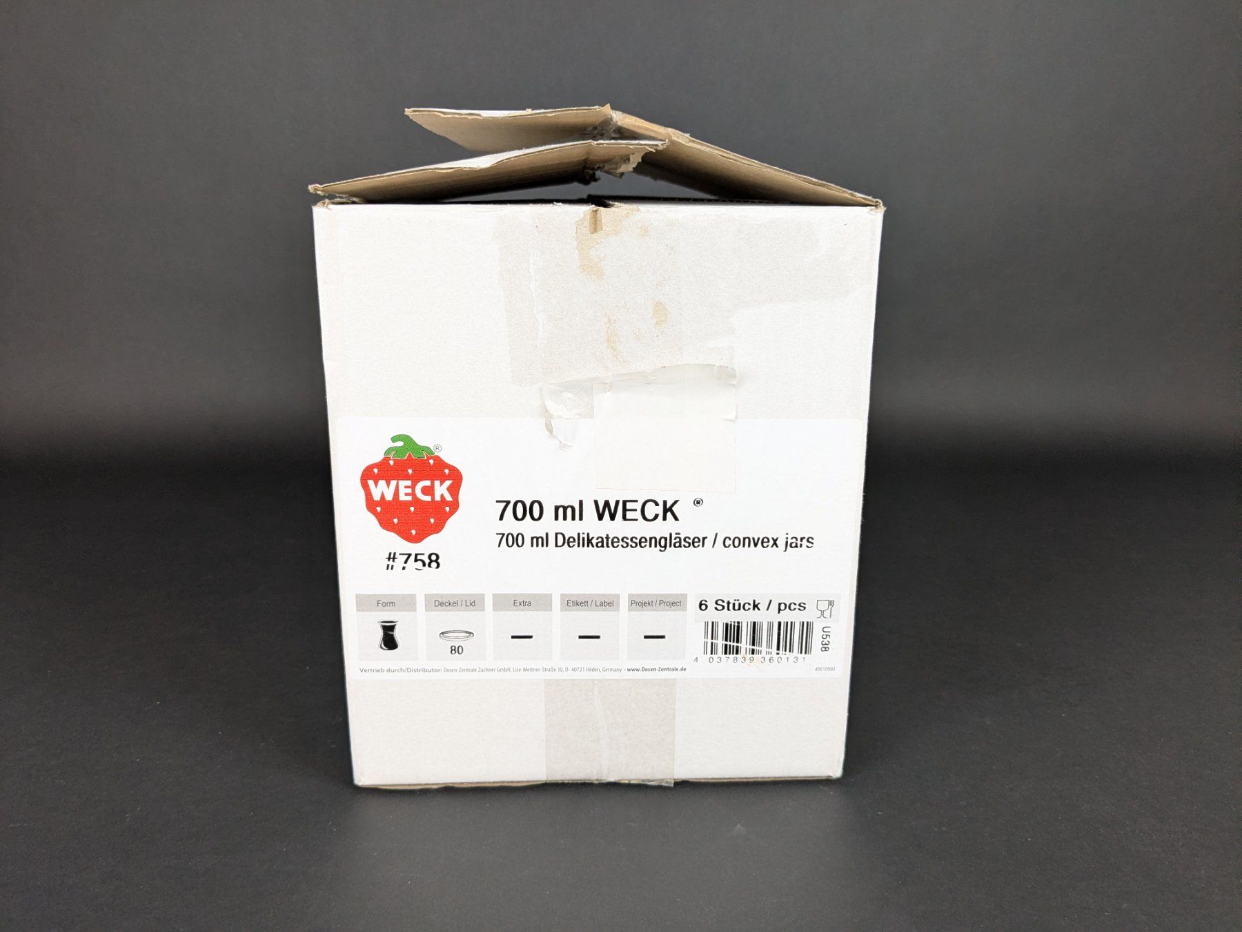 Weck Contenitori & Simili: WECK Delikatessengläser 6stk. 700ml – Nuovo (secondo la descrizione) da Thun venduto da Restwert_Thun 3
