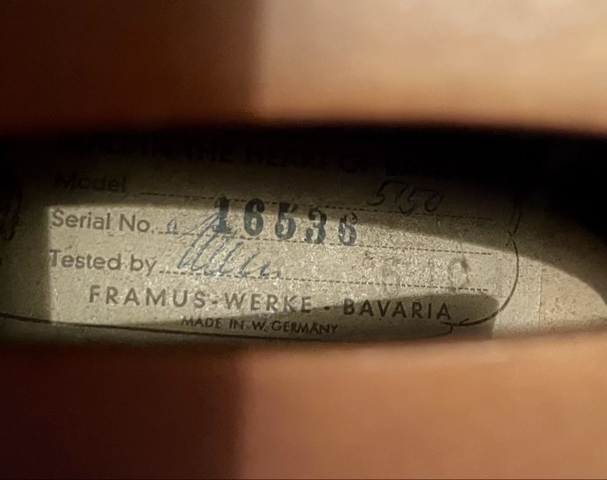 Framus Strumenti musicali: Antike Akustik Gitarre Framus 5/50 – Usato da Allschwil venduto da dms_jc2y 4