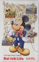 Disney Comic Motiv auf japanischer Telefonkarte