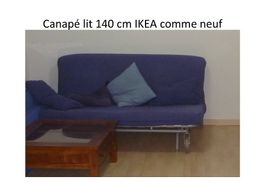 Canapé lit IKEA peu servi très bon état couverture lavé