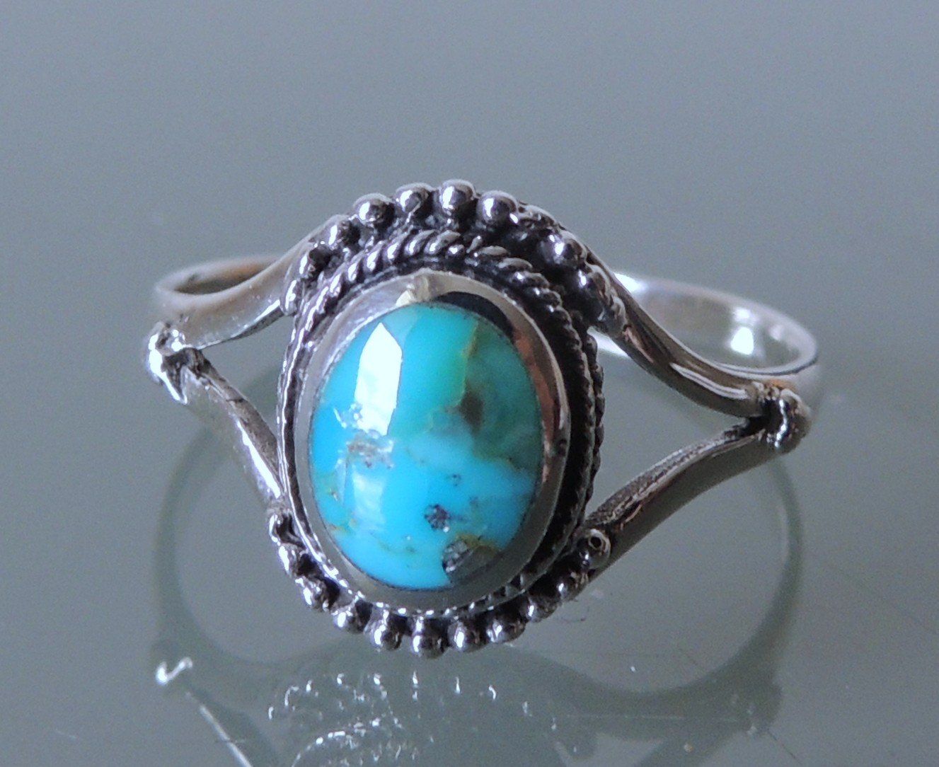 Anelli: Silber 925 Türkis Fingerring Gr. 59 – Nuovo e nell'imballaggio originale da Waldenburg venduto da schaller707 1