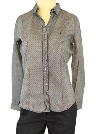 Marc O’Polo Damenbluse mit Rüsche – trendig, elegant, Gr. 38