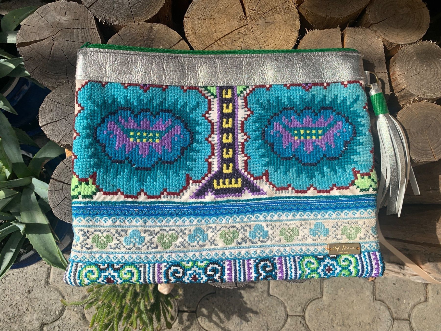 Sacs: Rio Clutch blau/silber – D'occasion à Maschwanden par yaster