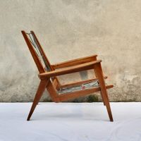 Fauteuil free span Marcel Gascoin  /  Design Vintage