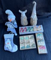 Weihnachtsdekoration Schneemann - Santa Claus - Renntier