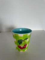 Becher grün kariert