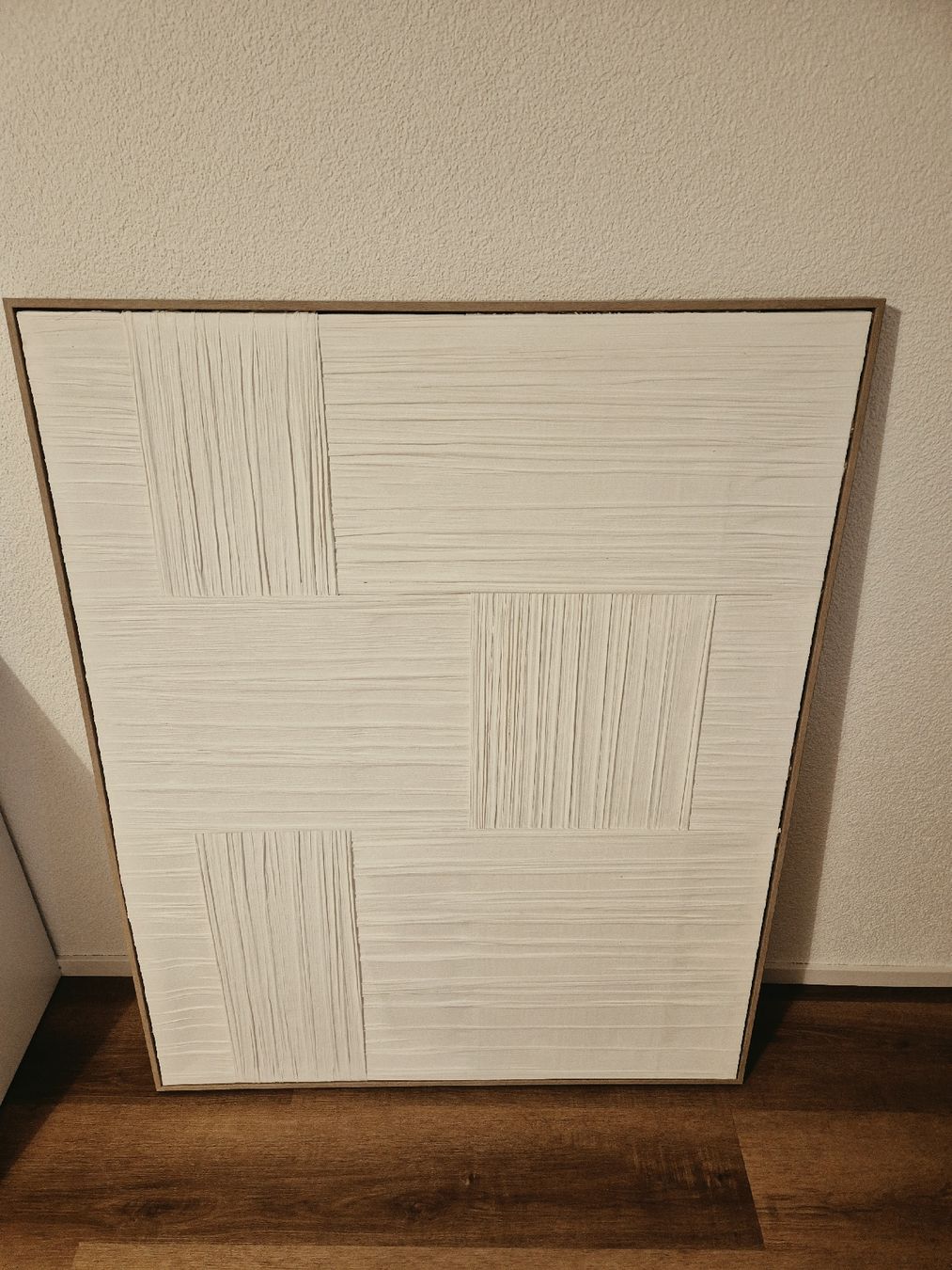 Poster & Bilder: Abstraktes Leinwandbild weiss – Neu (gemäss Beschreibung) aus Niederhelfenschwil von usa001