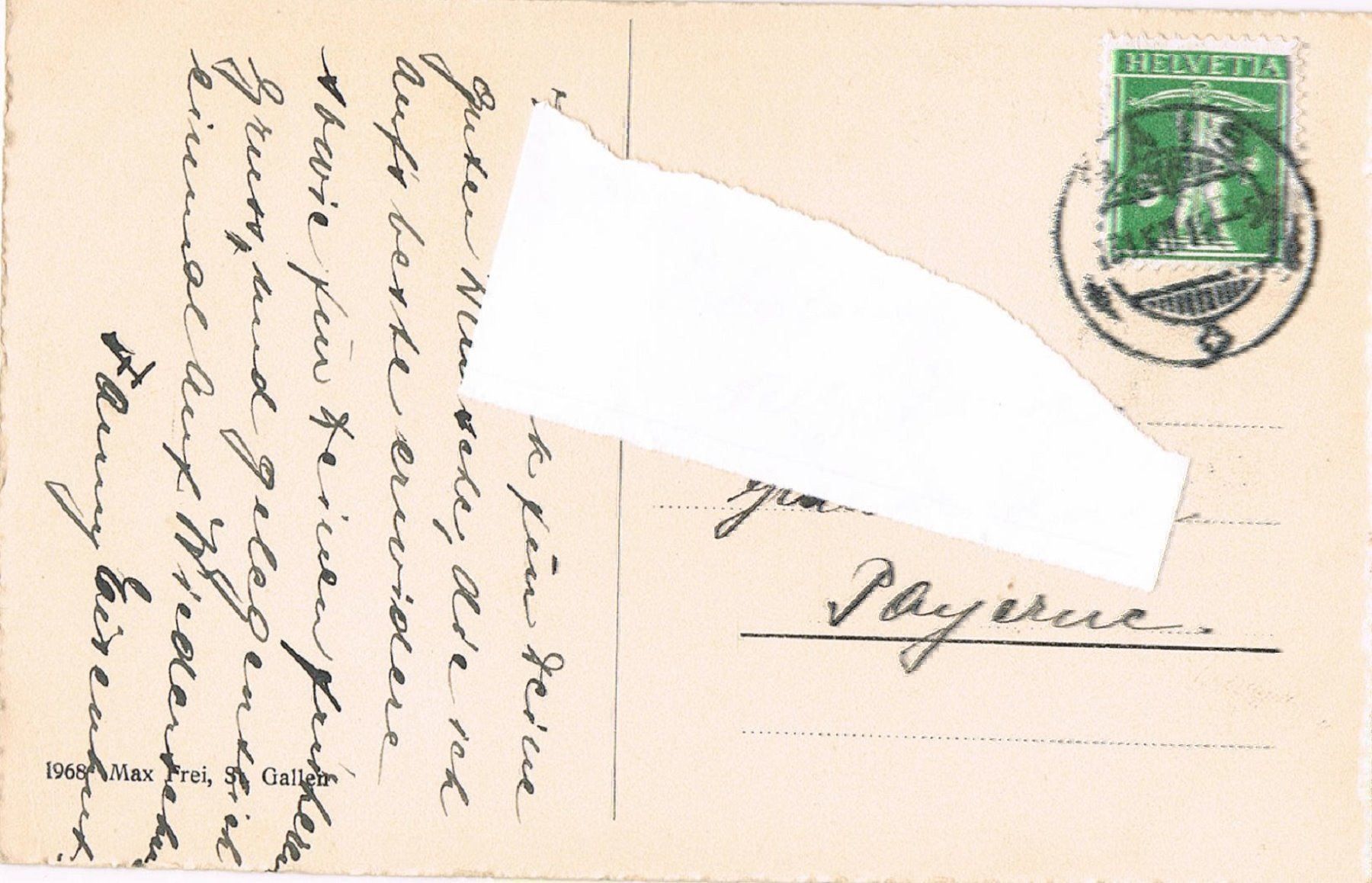 Cartoline postali: GAIS mit Säntis, sehr alte AK – Usato da Buchs AG venduto da Baerfisch 1