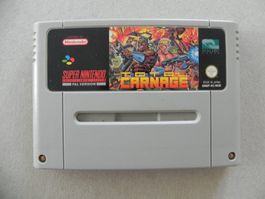 Super Nintendo SNES Kult Action Game Total Carnage