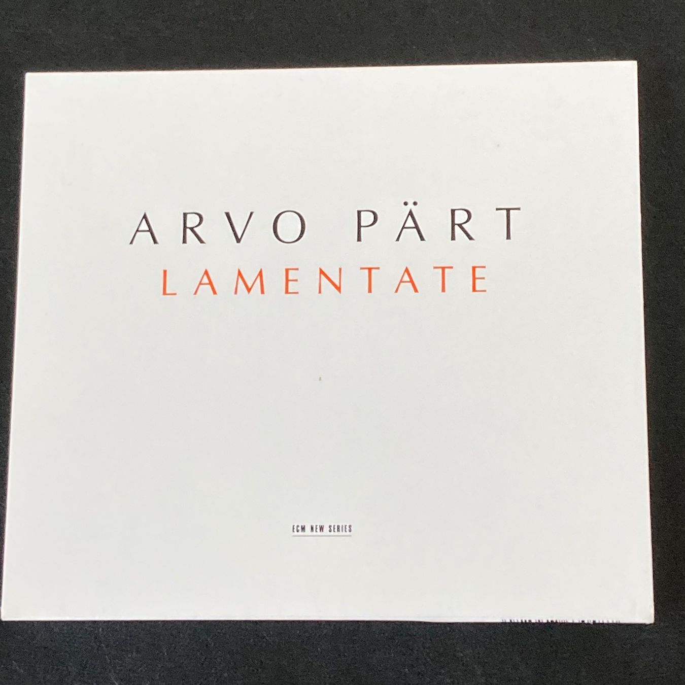 CD: Arvo Pärt - Lamentate – Usato da Bern venduto da Ntsamina