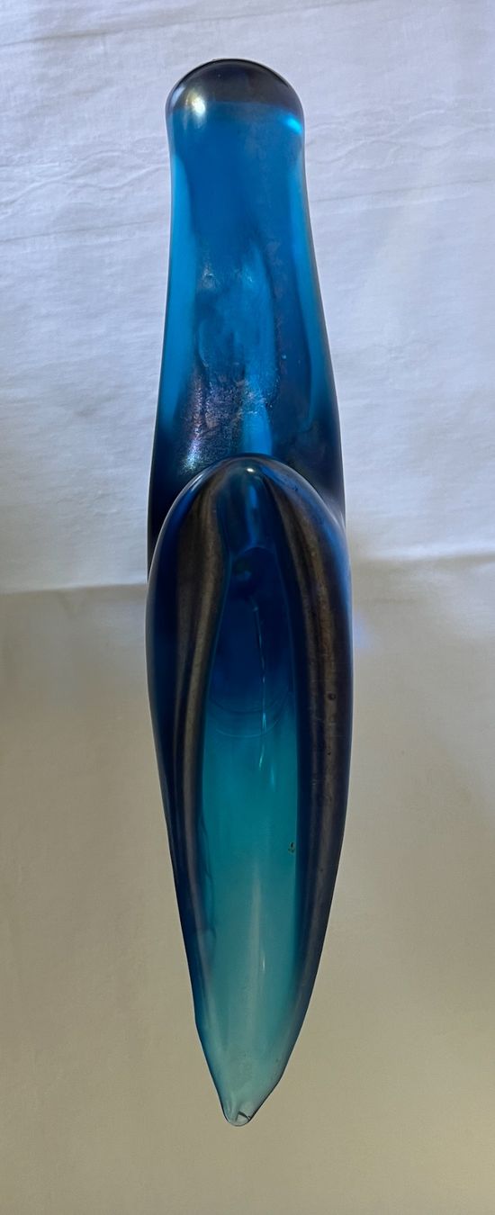 Caraffe: Vintage Glaskanne blau, vermutlich Kunstobjekt! – Usato da Allschwil venduto da mar_6plf 3