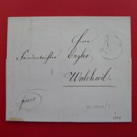 1848: Vorphila-BRIEF von ZUG nach WALCHWIL, sauber