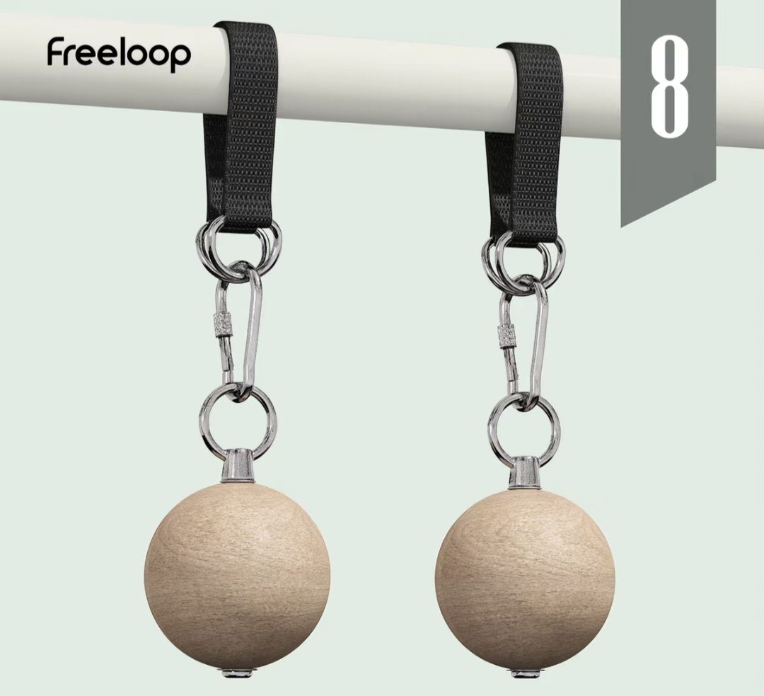 Pareti & prese d'arrampicata: Freeloop Klimmzug Griff Kugeln, neuwertig, 8 cm – Nuovo e nell'imballaggio originale da Bassersdorf venduto da Sport_4_life