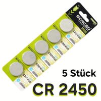 5 Batterien - CR2450 (fabrikneu, OVP) Lithium CR 2450