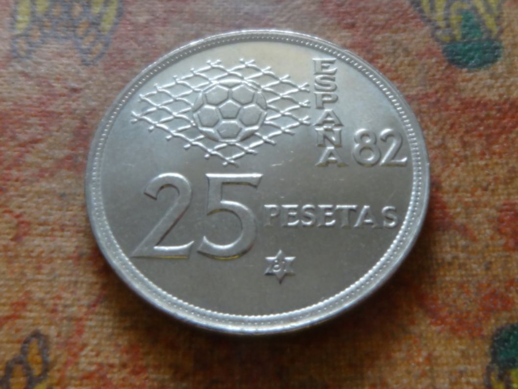 Alle Münzen: ESPAGNE  25  Pesetas  1980 – Gebraucht aus Romanel-sur-Lausanne von Swift13