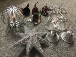 Weihnachtsdeko Glocken, Stern, Kugel