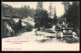 St. Moritz, Tunnel in Charnadüra mit In