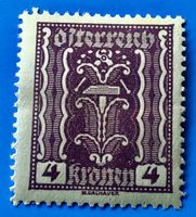 Briefmarke aus Österreich Symbolische Darstellungen