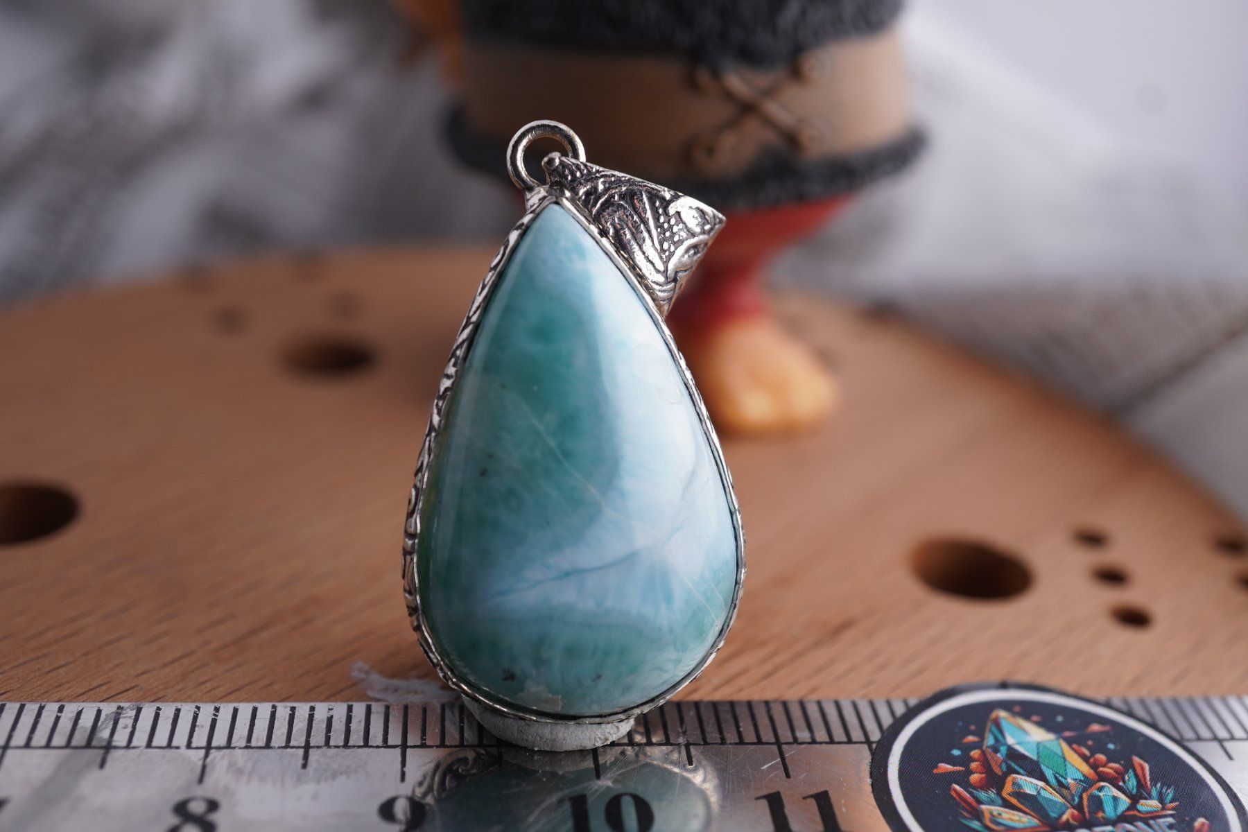 Ciondoli: Larimar   Blau  Top     Anhänger  Räumung – Nuovo e nell'imballaggio originale da Eschenbach SG venduto da topstone 1