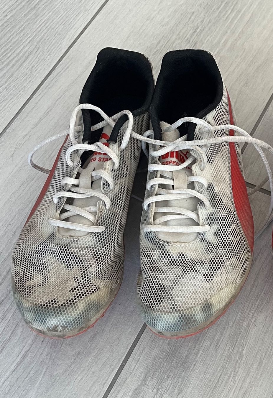 Puma Scarpe da uomo: Gr. 35 Spikes Leichtathletik Pointes PUMA EVOSPEED STAR 8 – Usato da Bettens venduto da rarouby26 1