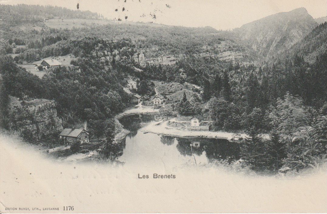 Cartoline postali: P 29 Les Brenets, 1908 – Usato da Freienbach venduto da Bhaltis