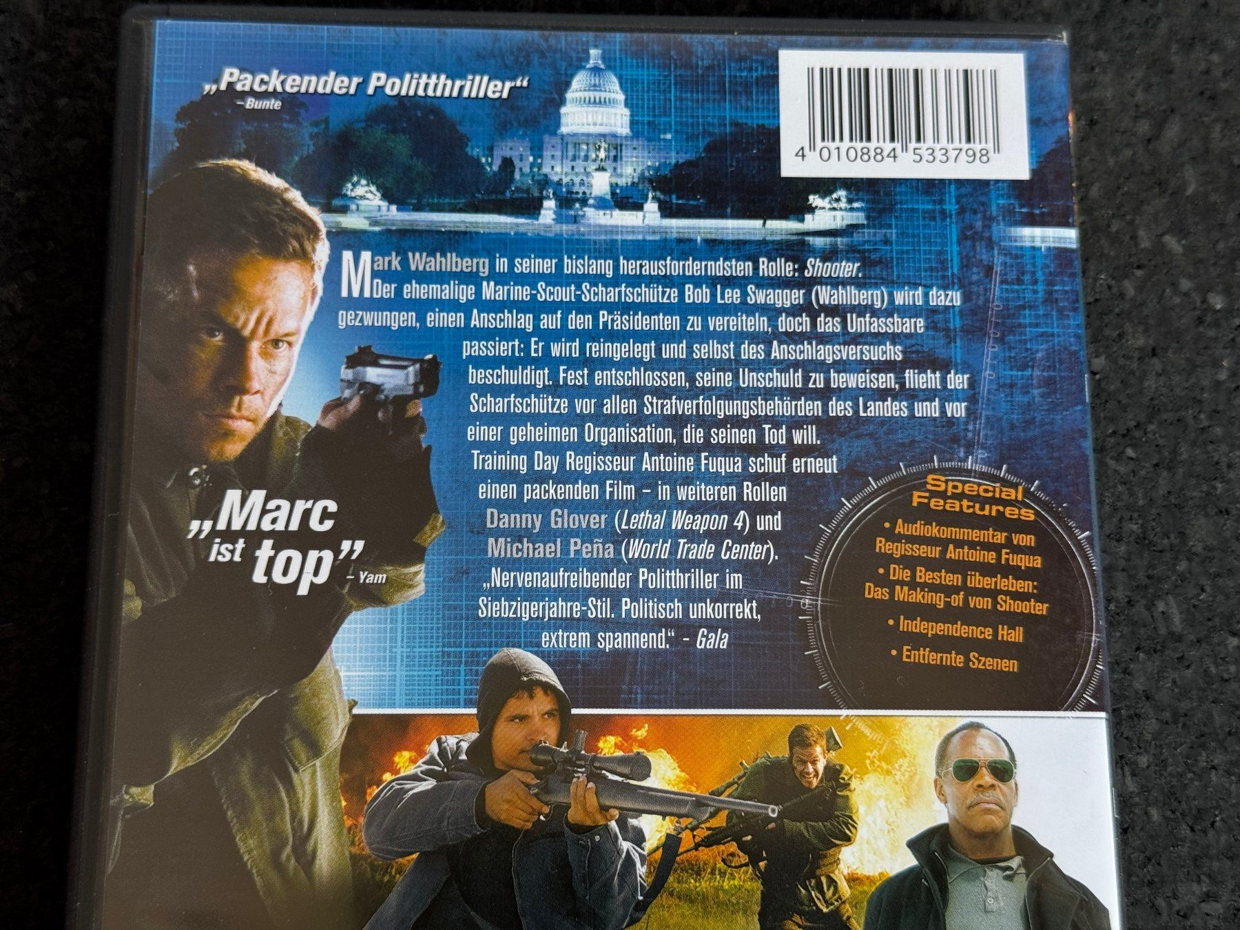 Tous les DVDs: SHOOTER DVD DE/EN/TK Mark Wahlberg – D'occasion à Fribourg par tschjoly 2