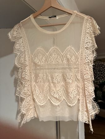ONLY Spitzentop, Grösse 40, Beige, Sommerlich-leicht!