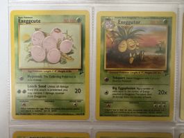 Exeggcute and Exeggutor Pokémon Cards 1st Edition
