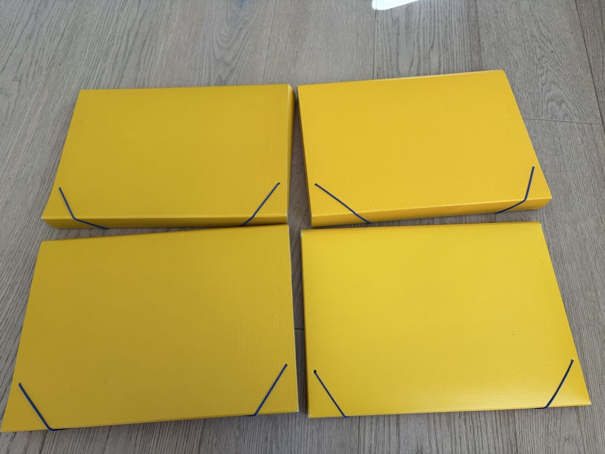 Raccoglitori: 4 x Sammelmappe, Dokumentenmappe gelb – Nuovo (secondo la descrizione) da Versoix venduto da chr_2rpz 1