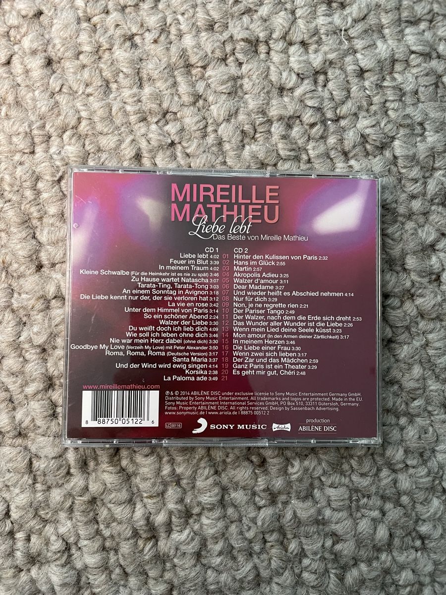CDs: 2CD Mireille Mathieu — Liebe lebt – Gebraucht aus Reinach AG von trigger7811 1