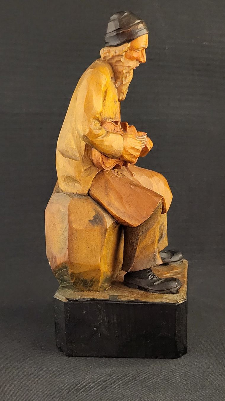 Figurines: Geschnitzte Holz-Figur GEIGENBAUER – D'occasion à Basel par spinne02 6