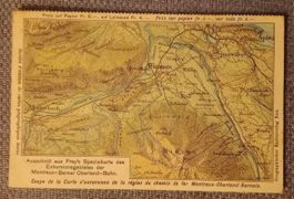 Carte Postale / chemin de fer Montreux - Oberland Bernois