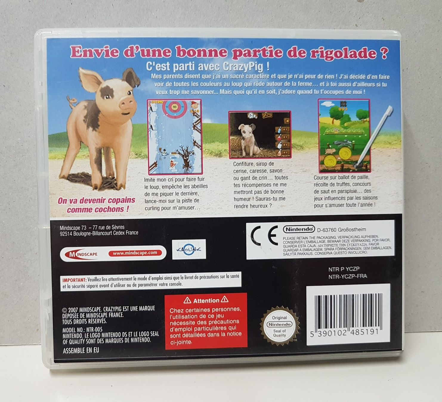 Nintendo Giochi: DS Crazy Pig / en français – Usato da Schüpfheim venduto da Game-Paradis 1