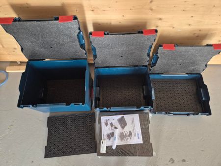 3 L-Boxx Professional, neuwertig & zuschneidbare Füllung