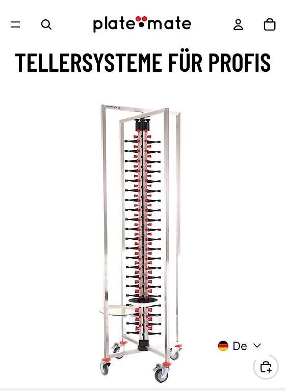 Piatti: Tellerstaplerwagen PlateMate für 60 Teller – Usato da Finsterhennen venduto da ursikiener64