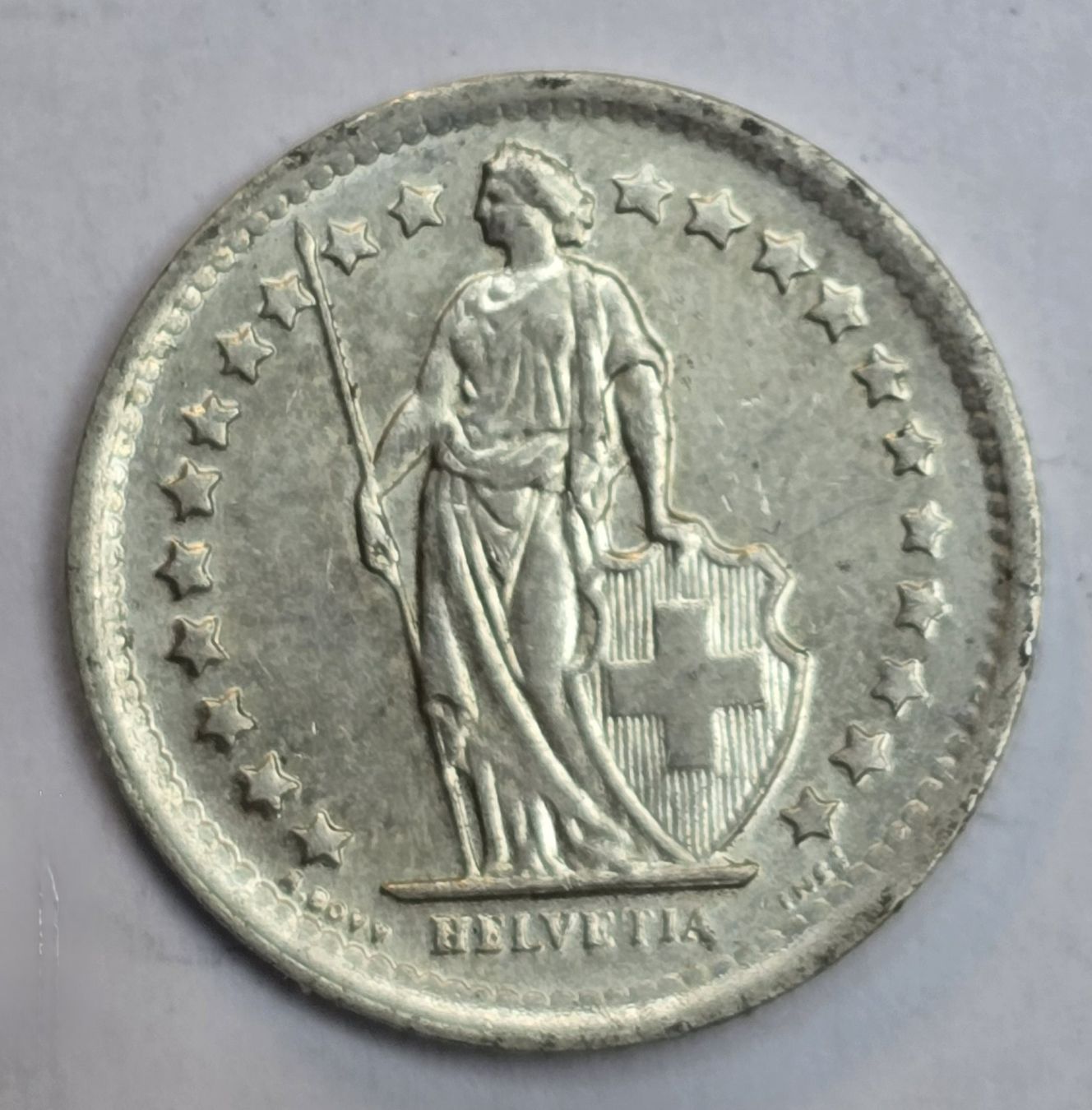 Toutes les monnaies: 50 Rp. 1965 Silbermünze – D'occasion à Hornussen par Corvette- 1