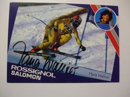 MARIA WALLISER (CH) SKISTAR AUTOGRAMMKARTE