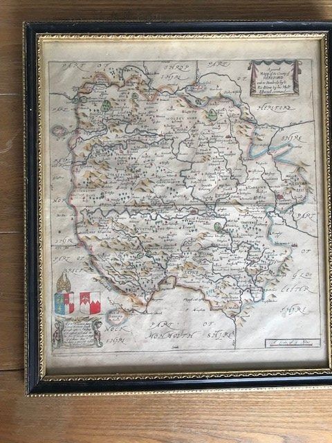 Incisioni: Antiker Stich - Hereford England - 1673 - Topobjekt – Usato da Lengnau AG venduto da Qualipreis1
