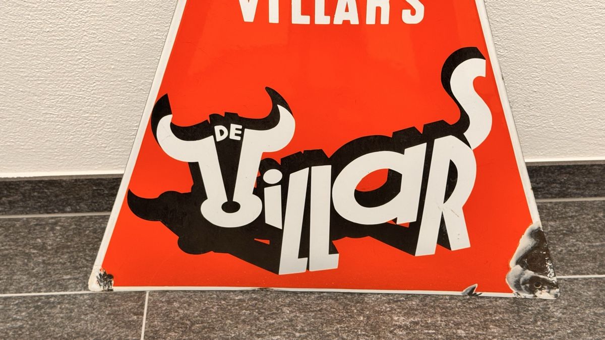 Insegne: Chocolat Villars Emailschild – Usato da Bubikon venduto da omitha1 3