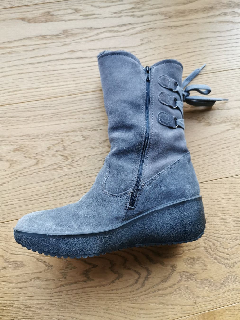 Walbusch Scarpe da donna: Warme Winterstiefel Gr. 39, Velours Sstiefel – Nuovo (secondo la descrizione) da Hinterforst venduto da Jamila8 9