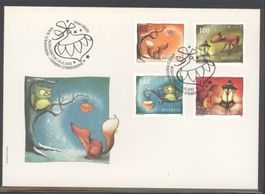 2013, FDC, Sondermarken Weihnachten (Nr. 1484A–1487A)