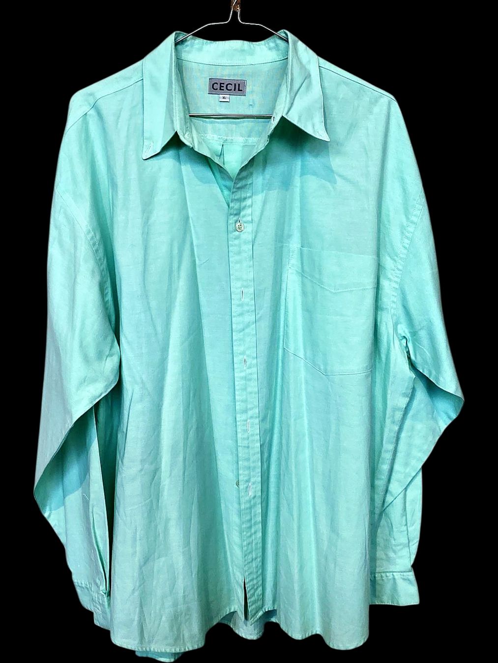 Camicie: CECIL Minzgrünes Button-Down-Hemd – Größe XL – Usato da Zug venduto da vinokilo 1