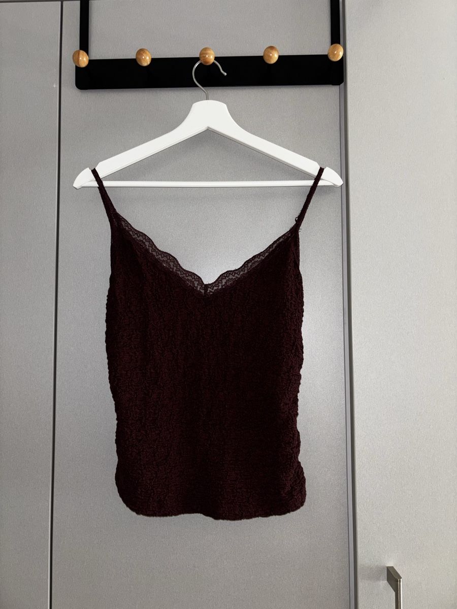 Pull&Bear Tops: Top Pull&Bear dunkelrot Grösse L – Gebraucht aus Muri b. Bern von melissaluna