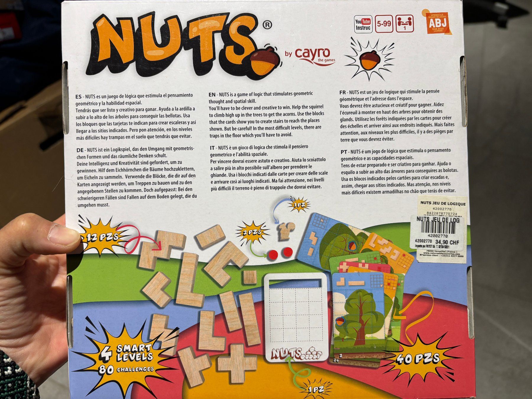 Spiele: Jeu de logique NUTS Cayro 80 challenges comme neuf – Gebraucht aus Salvenach von gwenwywar 1