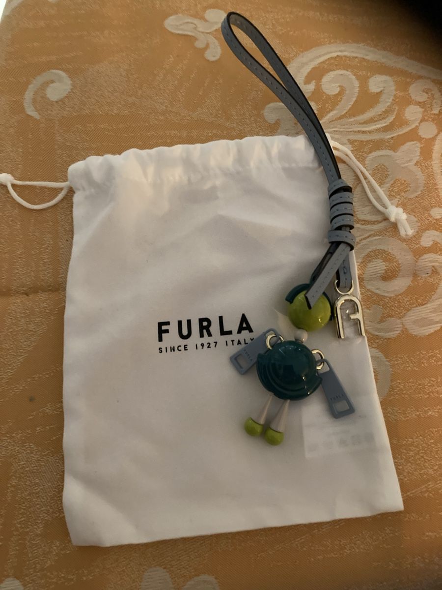 Furla Schlüsselanhänger & - bänder: Porte-clés Furla Robot multicolore neuf avec pochon – Neu und originalverpackt aus Plan-les-Ouates von Namorona