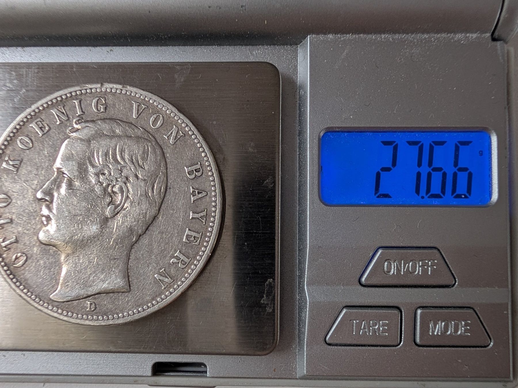 Toutes les monnaies: 🇩🇪 Bayern 5 Mark 1899 D Silver - VF – D'occasion à Chavannes-Renens par silverismoney 4