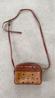 Vintage MCM Clutch/Pouch, braun mit Logo, guter Zustand!